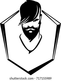barber shop man graphic