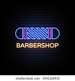 Barber Shop Neon Signs Style 