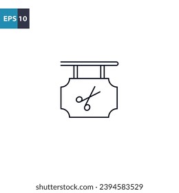 Barber shop outline icon Vector illustration