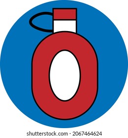 Perfume de peluquería, ilustración, vector, sobre fondo blanco.