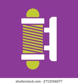 Icono gráfico de Vector creativo del poste de la tienda de peluquería