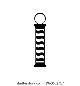 Barber shop pole icon