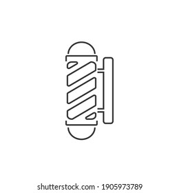 Barber shop pole line icon Illustration design