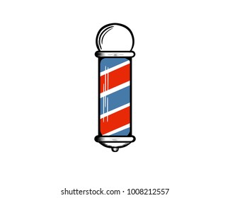 barber shop pole logo