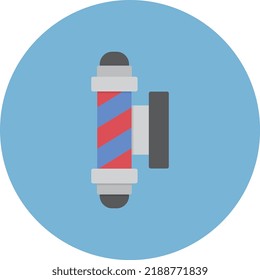 Barber Shop Pole Pixel Perfect Detail Icon