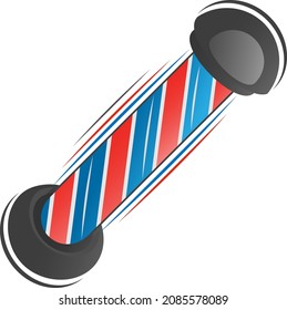barber shop pole vector illustration