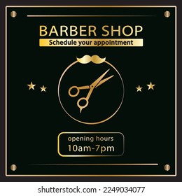 Friseur-Shop-Poster buchen Sie Ihren Termin