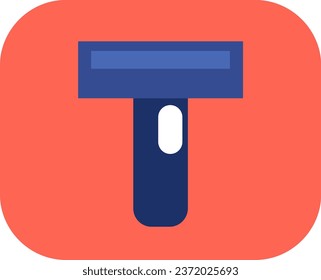 Barber shop razor, illustration or icon, vector on white background.