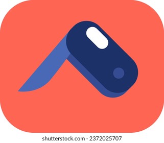 Barber shop razor, illustration or icon, vector on white background.