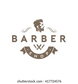 Barber shop retro logo