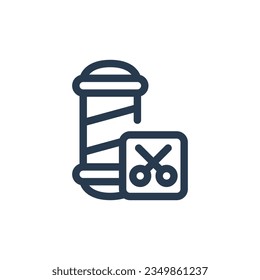 Barber shop services vector icon