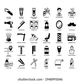 Barber Shop , Thin Line and Pixel Perfect Icons