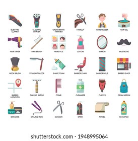 Barber Shop , Thin Line and Pixel Perfect Icons