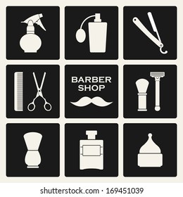 Barber shop tools set