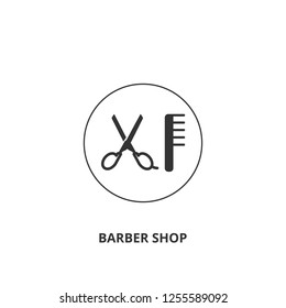 Barber shop vector icon