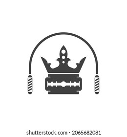 barber shop Vector icon design illustration Template