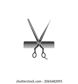plantilla de ilustración de diseño de icono de barbería Vector