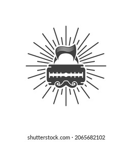 barber shop Vector icon design illustration Template