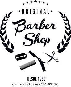 
Barber shop vector illustration design