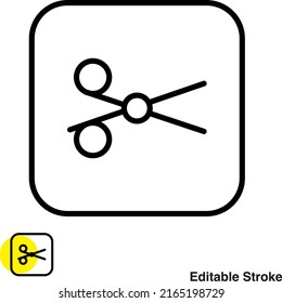 Barber Shop Vector Line Icon