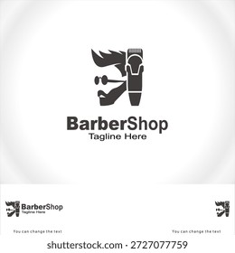 Plantilla de logotipo de Vector de Barber Shop