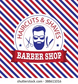 Barber shop vintage emblem