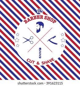 Barber shop vintage emblem