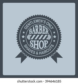Barber shop vintage emblem