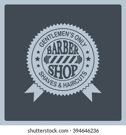 Barber shop vintage emblem