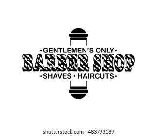 Barber shop vintage emblem