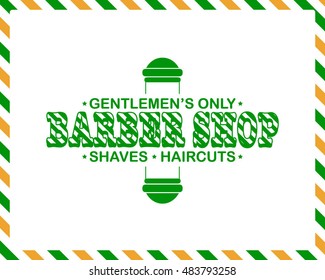 Barber shop vintage emblem