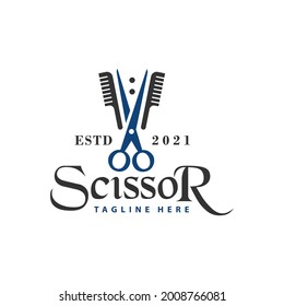 barber shop vintage inspiration logo design