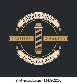 Barber shop vintage logo