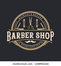 Barber Shop Vintage Logo