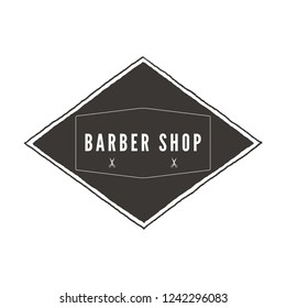 Barber shop vintage retro vector logo. Typographic design template