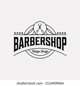 diseño de símbolo vintage vintage de barber shop