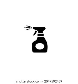Barber spray simple flat icon vector