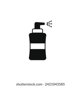 barber spray vector type icon