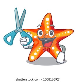 Barber starfish beside the in character beach