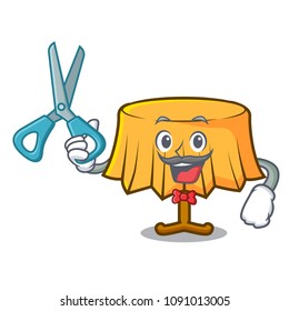Barber table cloth character cartoon