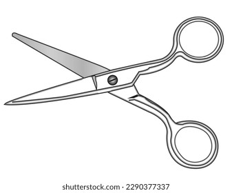 barber, tailor and capillary scissors