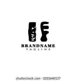 barber tools comb logo cartoon icon design modern vector illustration