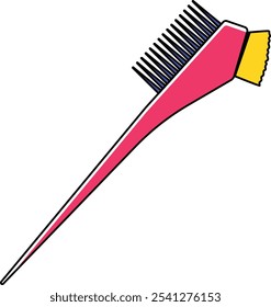 Herramientas de barbero Tinte Aplicador Ilustración
