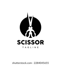 Barber Tools Scissors Logo, Haircut Tools Vector, Barber Design, Symbol Illustration Icon