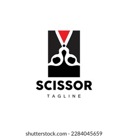 Barber Tools Scissors Logo, Haircut Tools Vector, Barber Design, Symbol Illustration Icon