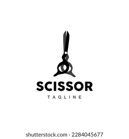 Barber Tools Scissors Logo, Haircut Tools Vector, Barber Design, Symbol Illustration Icon