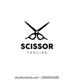 Barber Tools Scissors Logo, Haircut Tools Vector, Barber Design, Symbol Illustration Icon