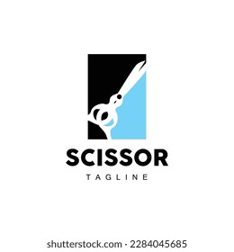 Barber Tools Scissors Logo, Haircut Tools Vector, Barber Design, Symbol Illustration Icon