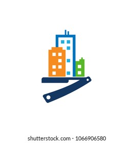Barber Town Logo Icon Design