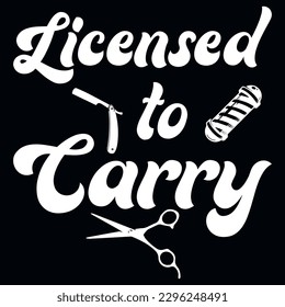 Barber typography or graphics tshirt design 